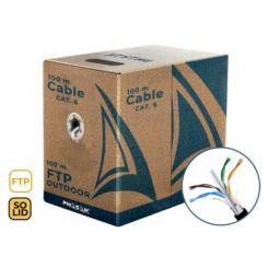 Phasak Bobina de cable de red FTP Cat.6 exterior CCA AWG23 100 m  PHR 671